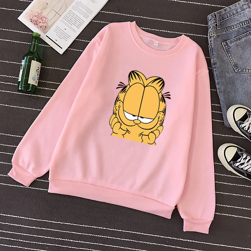 Для женщин Harajuku Толстовка с капюшоном и героями мультфильмов, милая Толстовка пуловер спортивный костюм эстетическое уличная Kawaii худи свободного кроя из Лидер продаж;