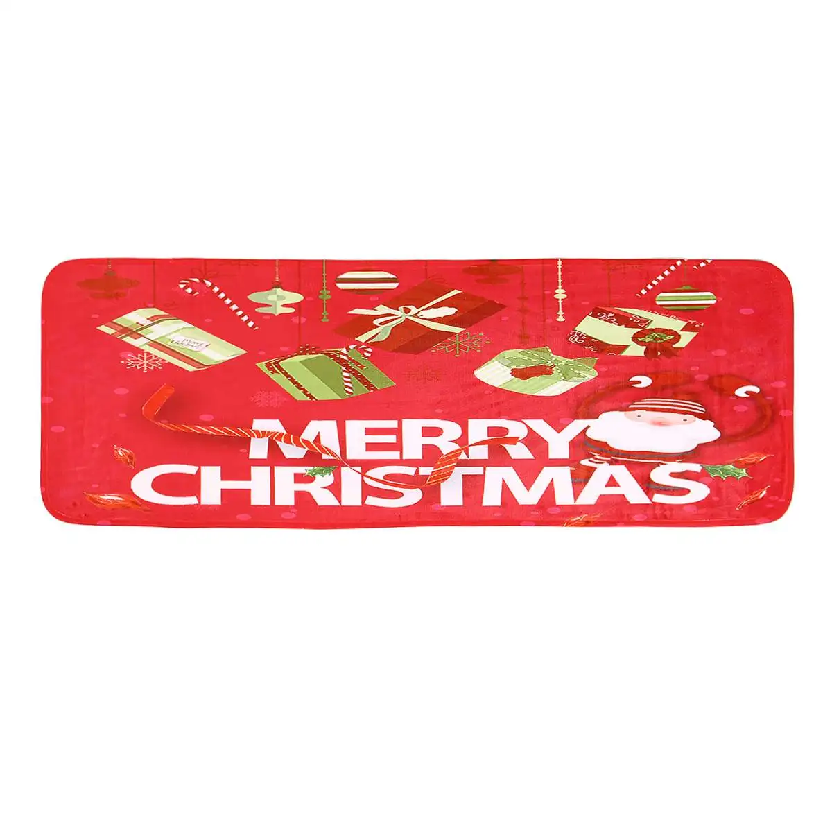 Merry Рождество коврик для ванной комнаты спальня коврик на кухню дышащий полиэстер+ TPR нескользящий материал Пол Дверной Коврик подарок - Цвет: 40x120 Type1