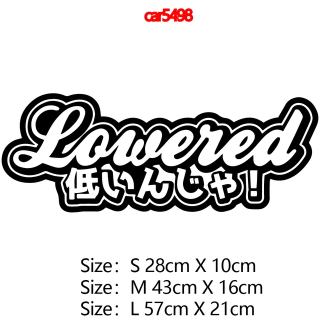 10 Kinds Of Japanese Car Sticker Funny Wrap Vinyl  Art Text Mountains Cars Stickers to cover scratches Car-styling Accessories car5498