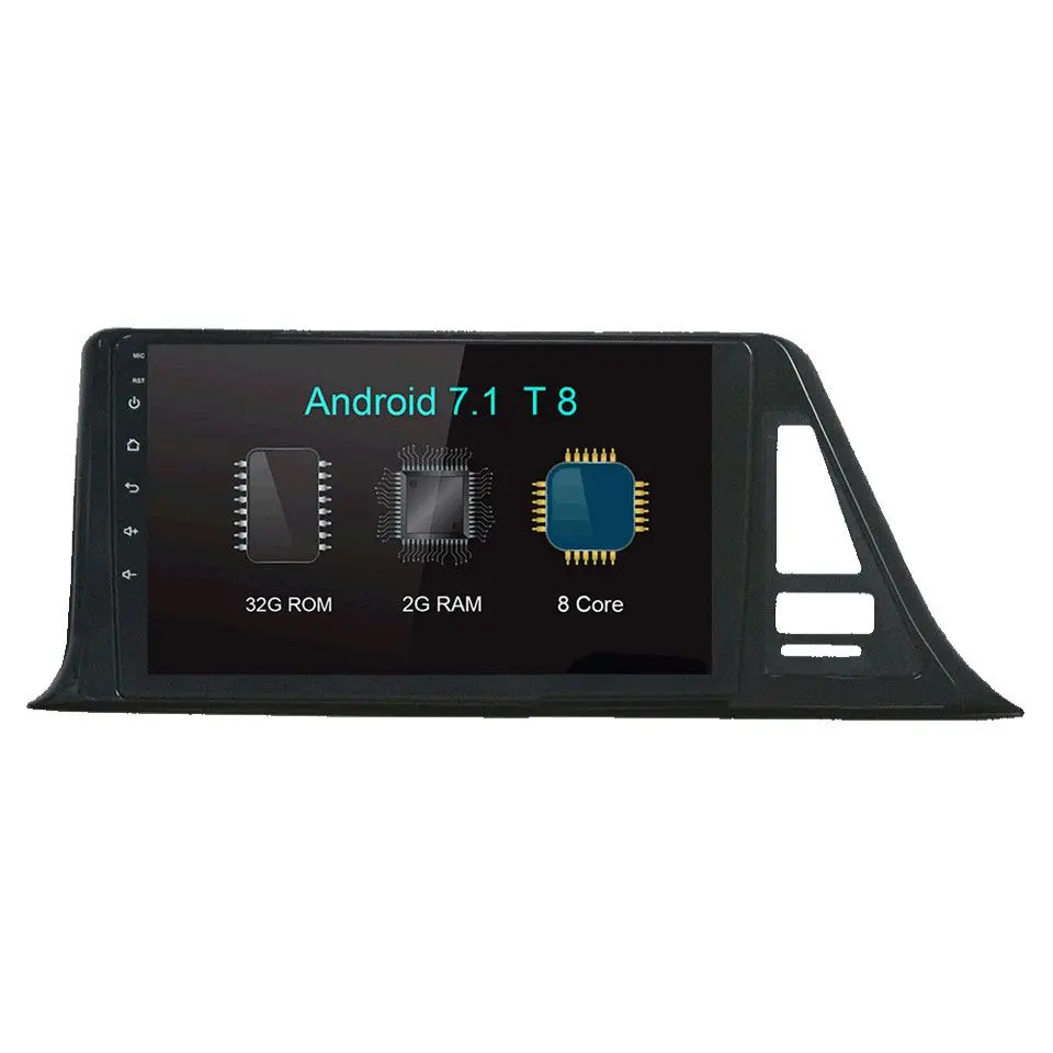 Автомобильный радиоприемник Автомобильный мультимедийный плеер для Toyota CHR DVD 2 Din Android 7,1 4 ядра 32G 2G навигация gps авто парктроник
