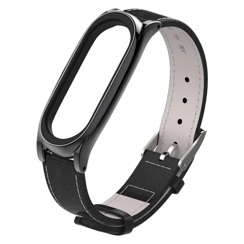 Mi jobs кожаный ремешок для Xiaomi mi Band 4 3 Ремешок Браслет band умные наручные часы Correa