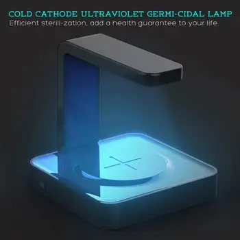 

UV Sterilizer Lamp and Wireless Charger Ultraviolet Multi-Functional Germicidal Lamp 5W/10W Wireless Charger for phone
