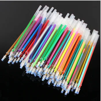 

1.0mm Colorful Gel Pen Fluorescent Refills Color Cartridge Flash Pen Smooth Ink Painting Graffiti Pens Student Stationery
