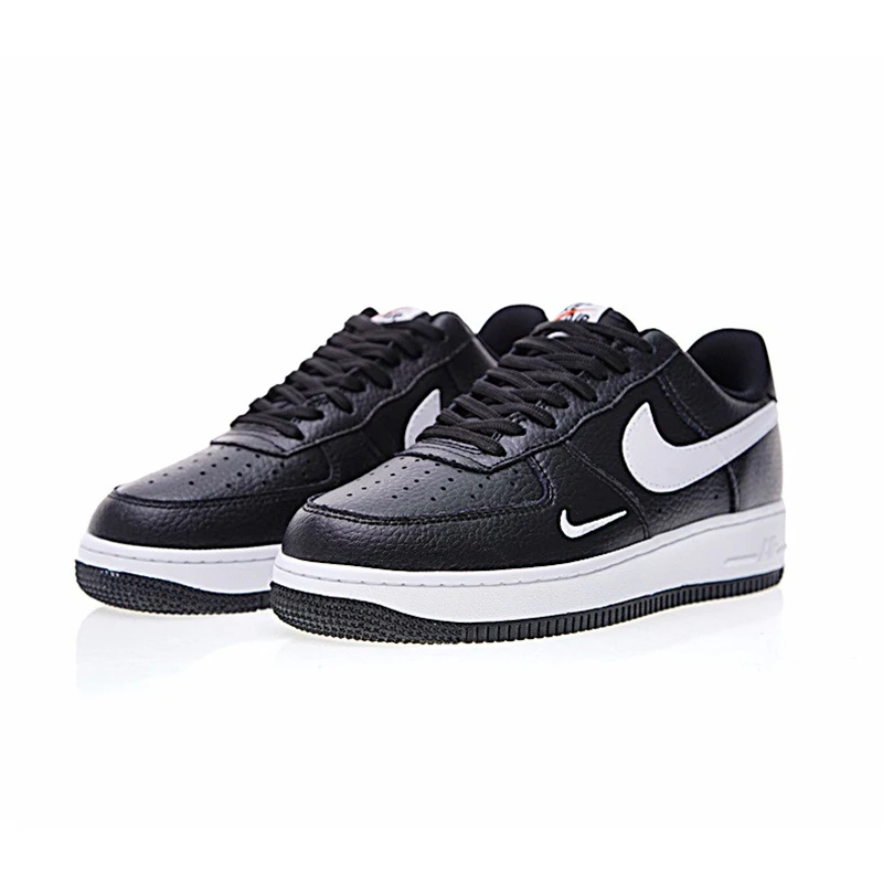 Оригинальные подлинные мужские кроссовки для скейтбординга от Nike Air Force 1 Mini Swoosh, дизайнерские спортивные кроссовки, новинка 820266-021