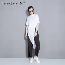 Zomer осень Kraag Lange Mouwen Grijs Onregelmatige Zoom индивидуалитет Top Mode Tij Vrouwen Асимметричная футболка Топы Q397