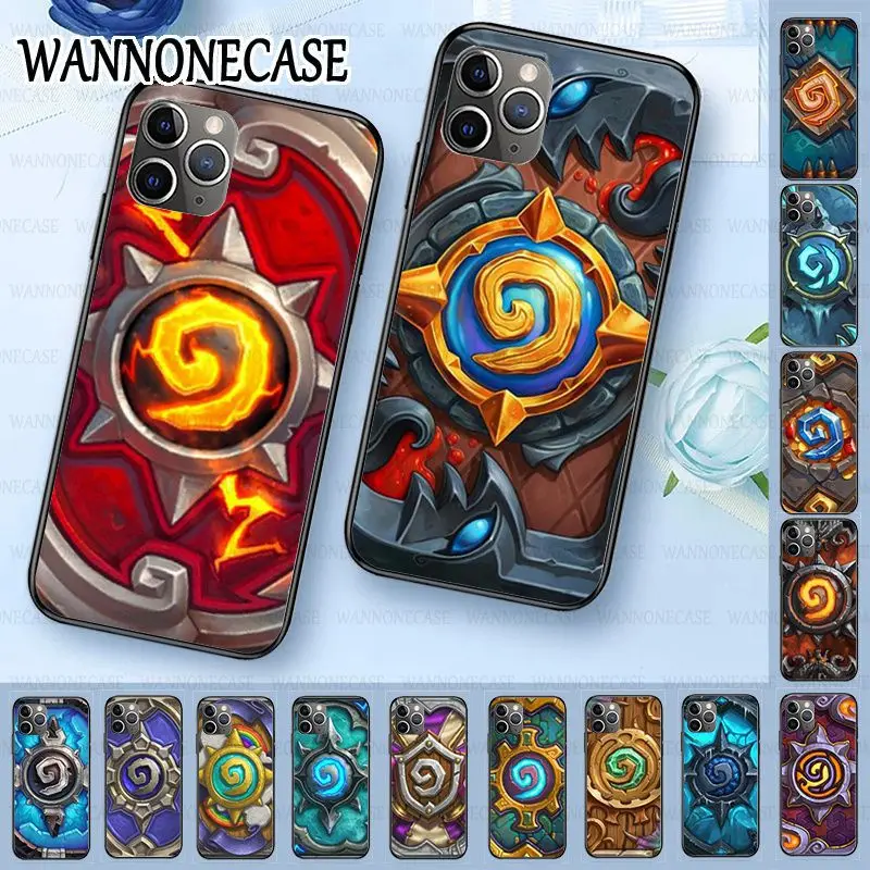 Силиконовый мягкий чехол для телефона iphone 11Pro 5s 6s 7 8plus x xs xr xsmax мобильного Hearthstone