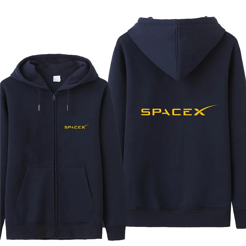 Space X толстовка с капюшоном для мужчин осеннее пальто пуловер флисовая куртка унисекс человек Космос X толстовки HS-063