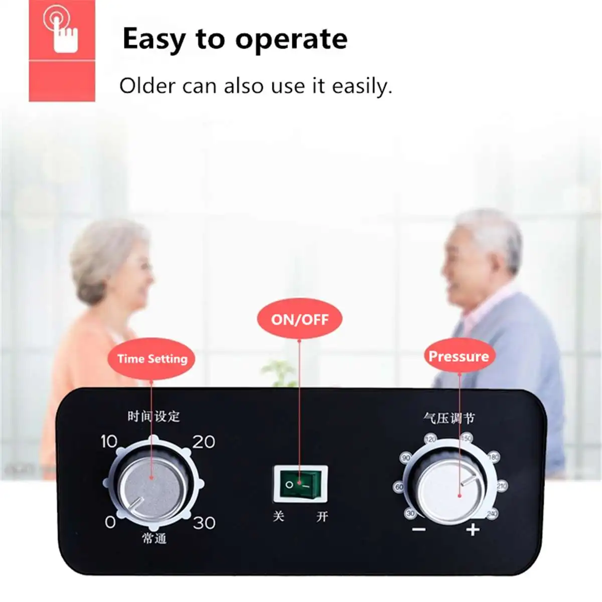 Billige 6 Luftkammern Bein Compression Massager Vibration Infrarot Therapie Arm Taille Pneumatische Air Wraps Entspannen Schmerzen Relief Massagegeräte