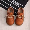 New Spring Autumn Children Genuine Leather Shoes Boys Girls Retro Single Shoes Baby Soft Tendon Bottom Full Cowhide Shoes 1