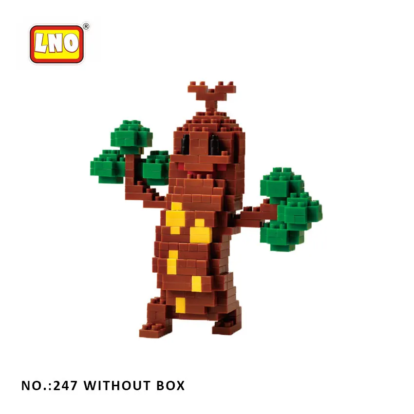 247 without box LNO строительные блоки, игрушки, аниме покебол, фигурки Пикачу, мини-блоки для детей и взрослых, строительные блоки, мини-карманные игрушки монстра для детей - Цвет: 247 without box