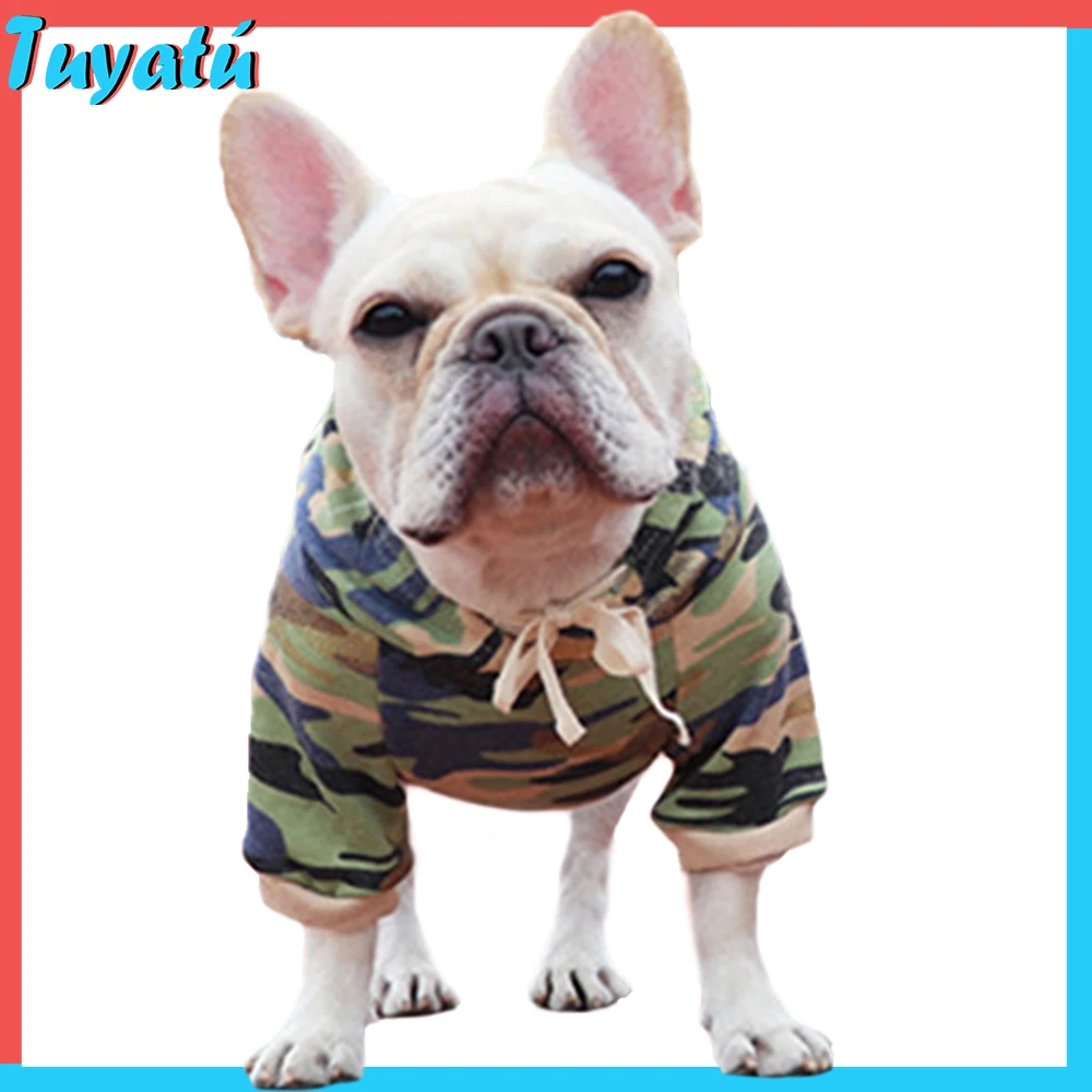 

French Bulldog Small Big Dog Shirt for Dogs Camo Summer Dog Clothes for Large Small Dogs Vest Shirts Hoodie Chihuahua