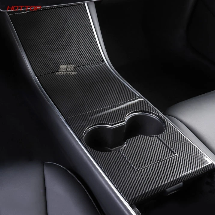 Центральный автомобильный управляющий/Ipad Air/Ipad патч для Tesla модель 3- из пластика ABS, имитация углеродного волокна красный белый 3 шт./компл