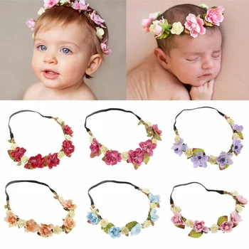 

Cute Toddler Newborn Kids Baby Girl Flower Headband Hair Band Headwear Hair Accessories Garlands