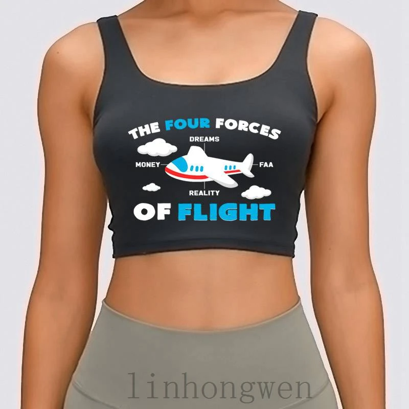Flight Attendant Steward Stewarde Women Tank Top Breathable Letters Plus Size XL Designs Homme Crop | Женская одежда