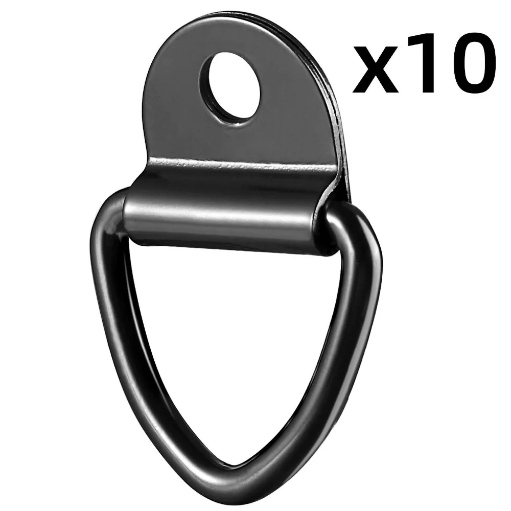 10 шт. V-Ring Привязать якоря сверхмощный стальной d-кольцо поверхностного монтажа зажим для грузовых прицепов пикапы лодка сад
