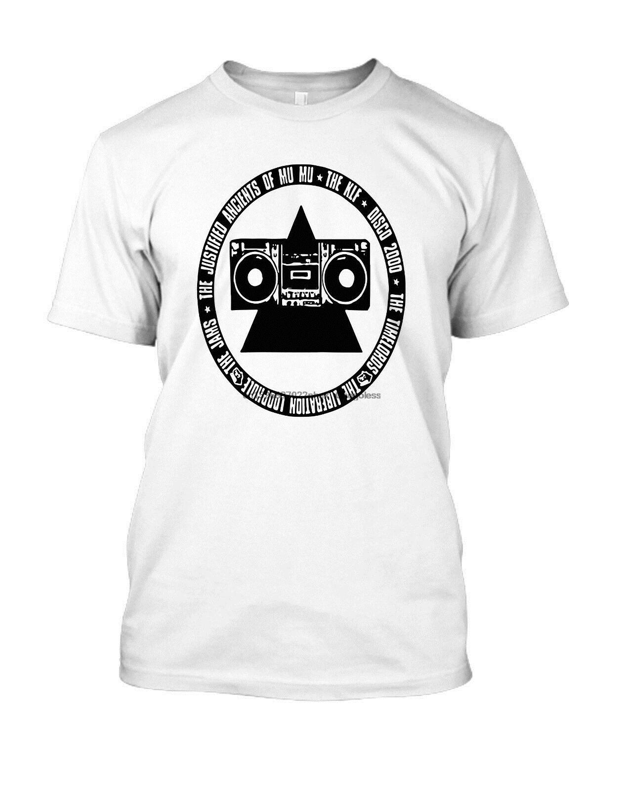 The KLF old school rave shirt Pyramid Blaster LastTrain to Trancentral Justified |