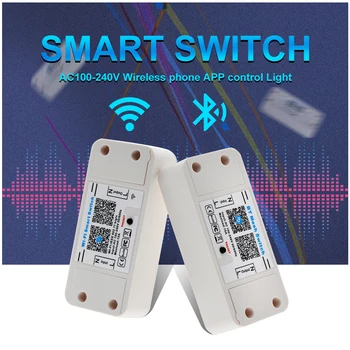 

Bluetooth WiFi ABS Living Room LED Light Controller Home Supplies APP Remote Smart Switch Convenient On Off Universal Timing