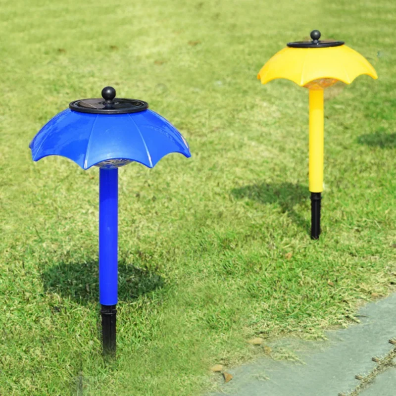 

2Pcs Mini Umbrella Solar Light Led Colorful Grass Night Light Garden Landscape Lamp For Outdoor Decor Waterproof Lawn Light
