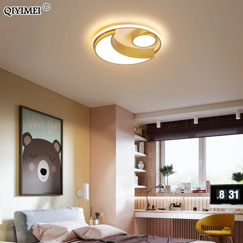 

LED Chandeliers Lights For Living Bedroom Dining Kitchen bady Room gold Lamps dimmable with remote Surface Mounted