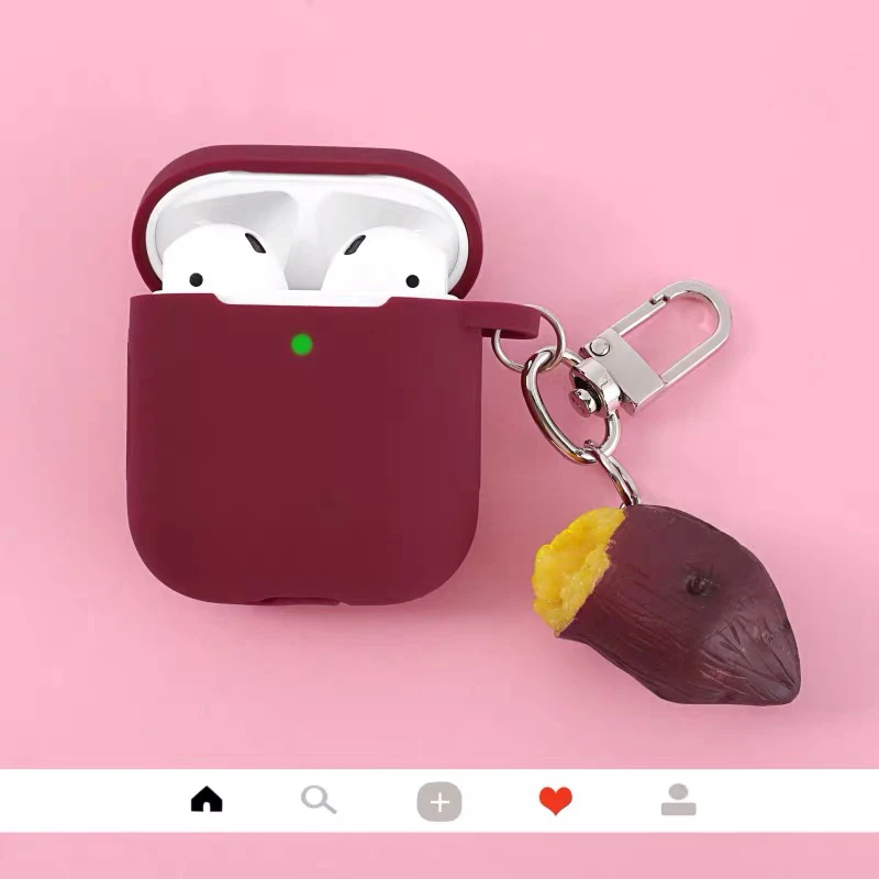 Для Apple Airpods чехол Клубника сладкий картофель беспроводной Bluetooth наушники чехол для зарядки коробка Защитная крышка для AirPods - Цвет: Style 8