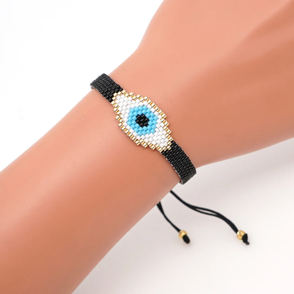 Go2boho MIYUKI сглаза браслет для женщин ювелирные изделия нарукавная повязка Pulseras Mujer Moda браслеты на запястье Hadndmade Loom Бисер для женщин