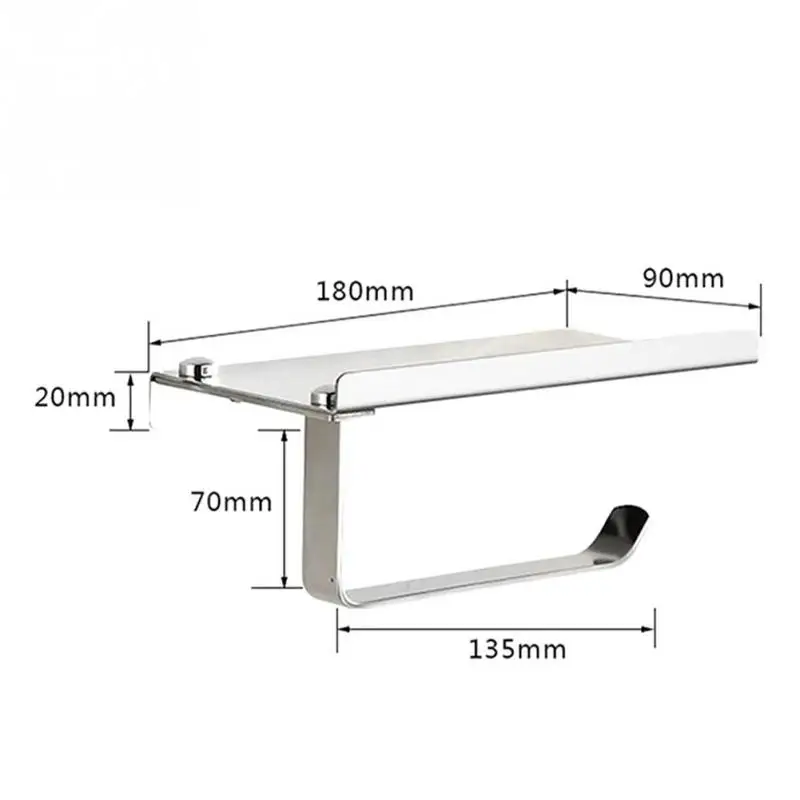 18*9*7 см роскошный серебряный настенный держатель для туалетной бумаги для ванной комнаты стеллажная ткань подставка для конусов для бизнес семейного бара