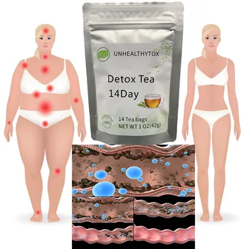 14days100% Pure Natural Detox Tea Bags Colon Cleanse Fat Burn Weight Loss Tea Man Women Tea Belly Slimming Tea Anti Cellulite 1 2