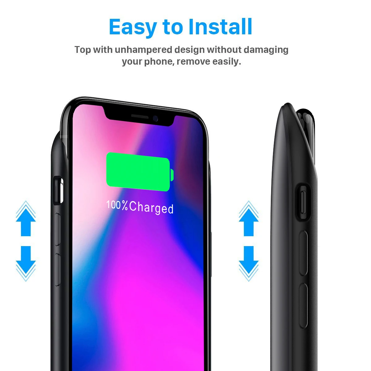 Для iPhone Xs аккумулятор max зарядное устройство чехол с аудио 3600 мАч/5000 мАч/6000 мАч внешнее резервное зарядное устройство power Bank защитный чехол