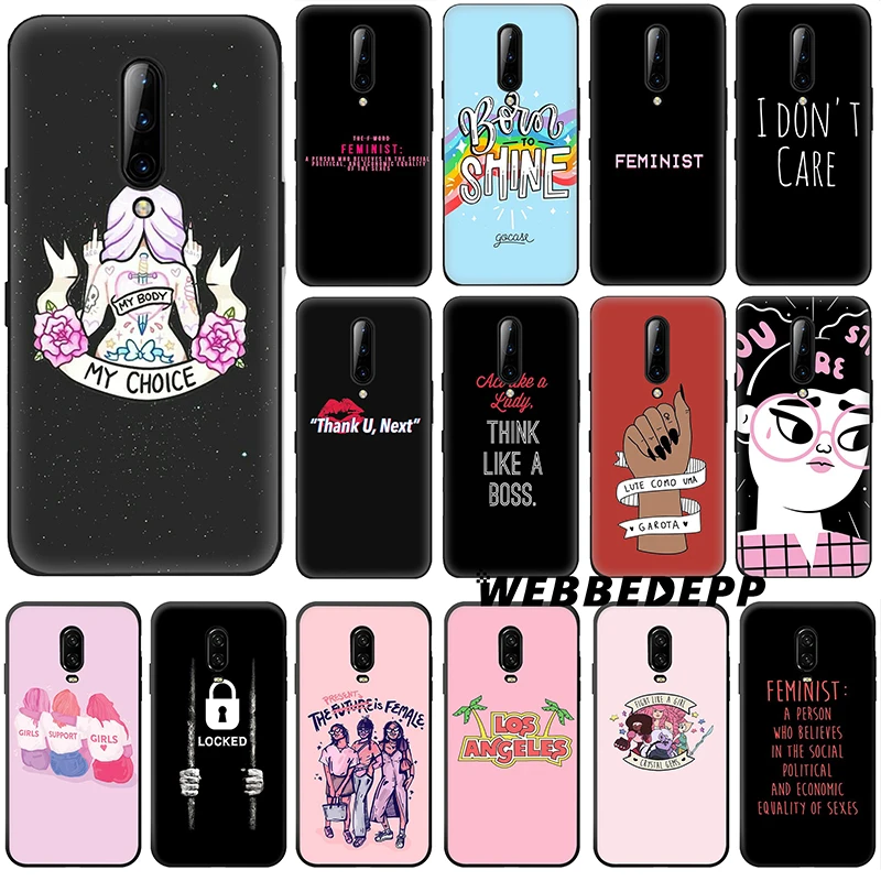 Feminist Girl Soft Silicone Case for Oneplus One Plus 7 Pro 6t 6 5t 5 A5000 Phone Cover |
