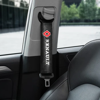 

2PCS Car Seatbelt Shoulder Pad Driving Seat Belt Vehicle Pad Cover for Renault Megane 2 3 Duster Logan Clio Laguna 2 Captur Auto