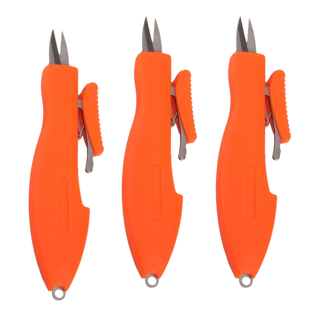 3 шт. Выдвижной Карманный рыбацкие ножницы Snips оплетка линия резак для Рыбалка Туризм Кемпинг