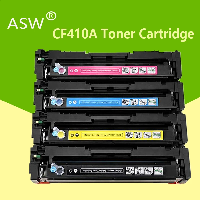 Комплект тонера ASW CF410A для HP M477fnw M477fdn M477fdw M452dw M452nw M452dn M377dw M477 M452 M377 477fnw 477fdn 477fdw 452nw