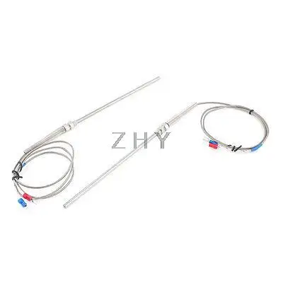

2 Pcs 150mmx5mm Probe K Type Thermocouple Temperature Measurement Sensor 3.3Feet