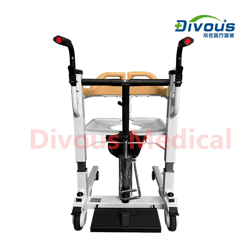 Hydraulic Patient Lifting Transfer with Commode Bath Toilet Chair from Bed to Chair For Disabled Wheelchair 4