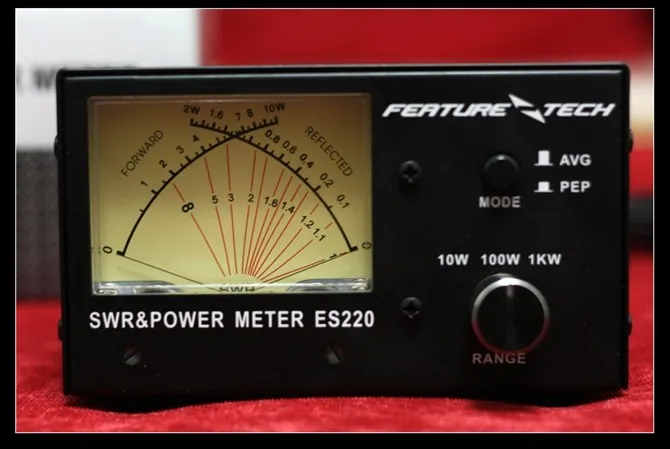 ES220 V2 SWR метр измеритель мощности 1000 Вт VHF/UHF двухдиапазонный 140-480 МГц AVG/PEP метр