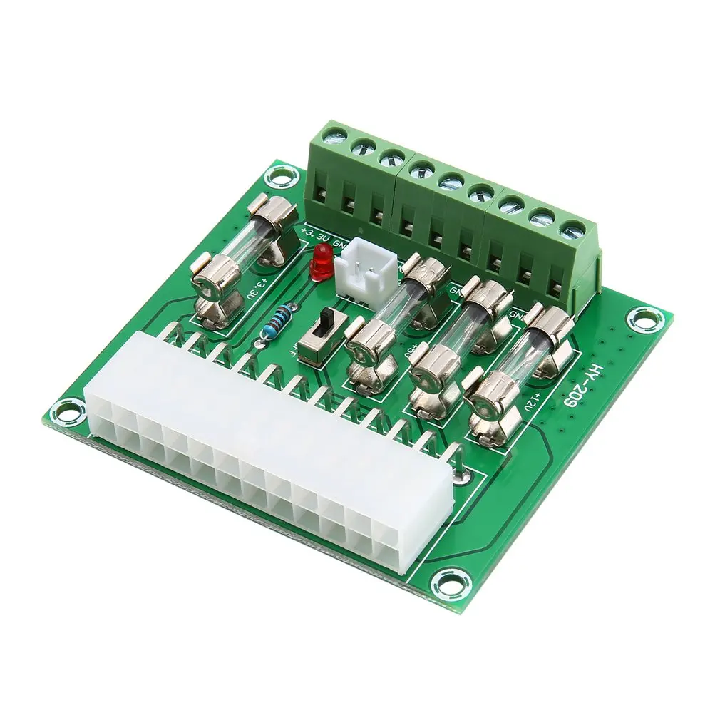 24/20 pin ATX компьютер PC блок питания Breakout плата адаптер расширение наборы DIY для