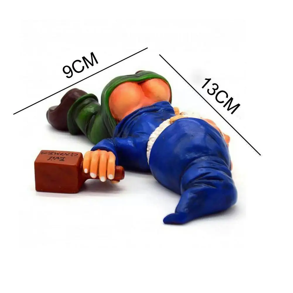 Funny Gnome Resin Figurines Garden Decoration Villa Home Statue