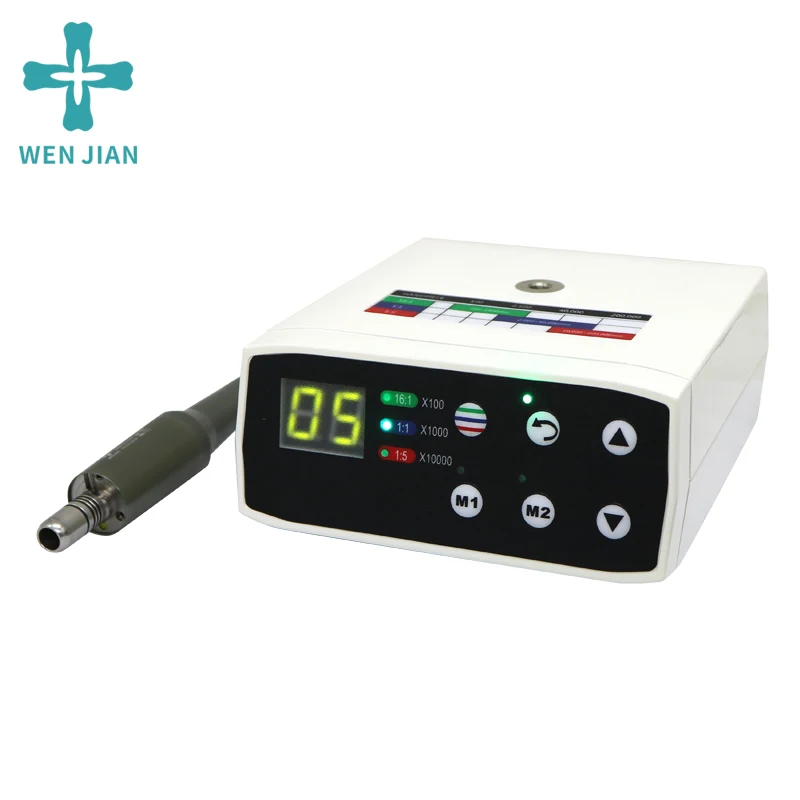 

Dental motor with 1:5 1:1 contra angle slow speed handpiece Dental Brushless LED Electric Micro Motor Increasing Handpiece