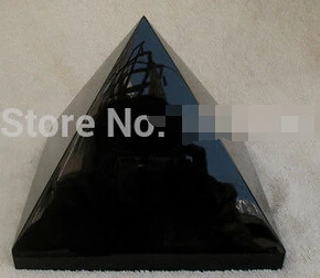 ymying A NATURE OBSIDIAN POLISHED QUARTZ CRYSTAL PYRAMID POINT HEALING (0601) | Дом и сад