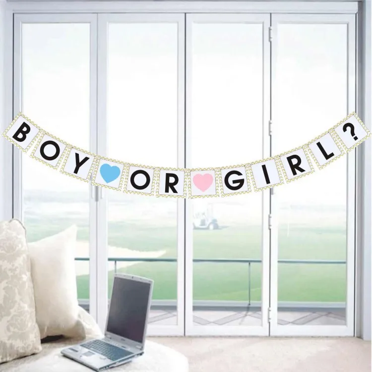 Boyorgirl? Детская душевая надпись висячий флаг Свадебный латте арт подставка под фото bridetobe волнистый узор