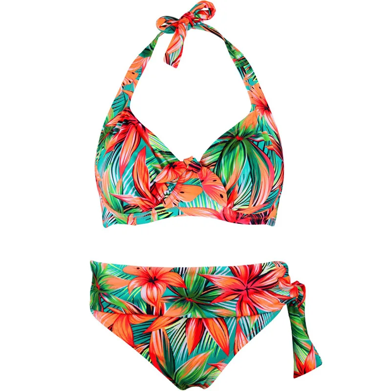 Large size Swimsuit Sexy Women Swimwear Female Push Up High Waist Bikini Brazilian Bikini set Biquini Bathing Suit Women