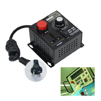 

EU Plug SCR Electronic Voltage Regulator AC220V 4000W Temperature Motor Dimmer