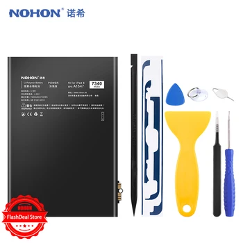 

NOHON Tablet Battery For Apple iPad 6 Air 2 A1566 A1567 A1547 Replacement Battery 7340mAh High Capacity Bateria + Free Tools