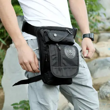 

GloryStar Leg Chest Bag Uual-use Retro Fashion Oxford Men Waist Bag Men pouch soft handle Oxford cloth