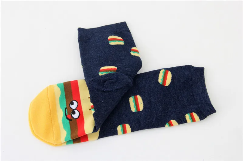 New arrival women's lovely cartoon socks spring autumn-winter funny food sock ladies and woman's art cotton socks