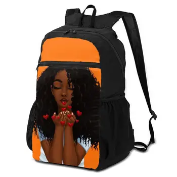 

NOISYDESIGNS Black African Girls Printed Backpack For Teenage Girls School Bags Backpacks Bag Travel Bags Mochila Bolsa
