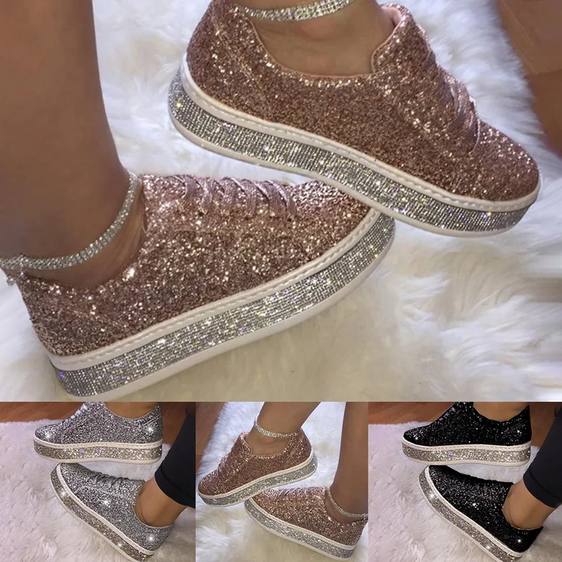 

JODIMITTY Woman Sneakers with Zipper Platform Trainers Women Shoes Casual Lace-Up gold tennis shoes casual Womens Sneakers