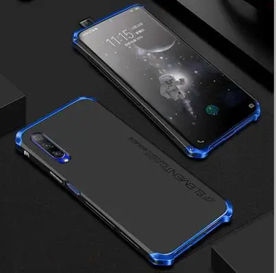 Металлический корпус для телефона Huawei honor 9 X тонкий жесткий алюминиевый Гибридный корпус для Huawei honor 9 X Чехлы honor 9x - Цвет: Black Blue