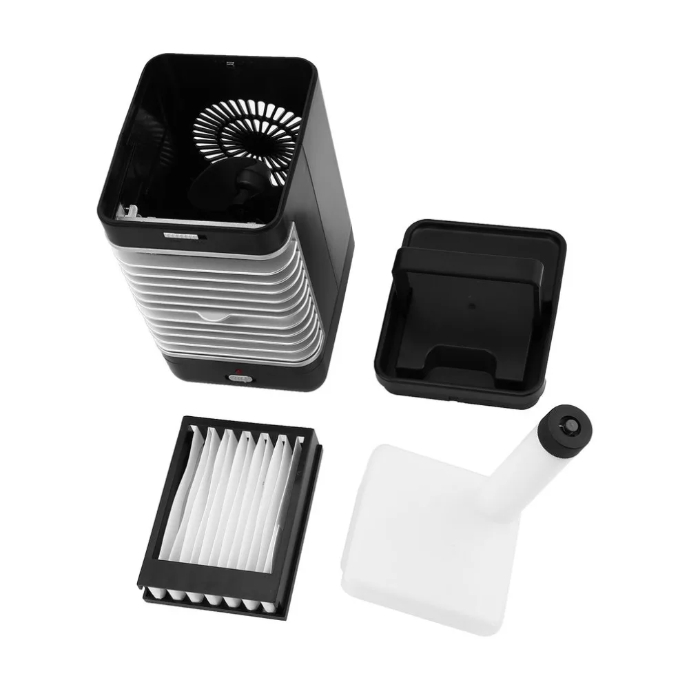 Evaporative Air Conditioner Air Cooler Fan Indoor Portable Cool Humidifier Battery Operated with Quiet 2 Speed Air Cooling Fan