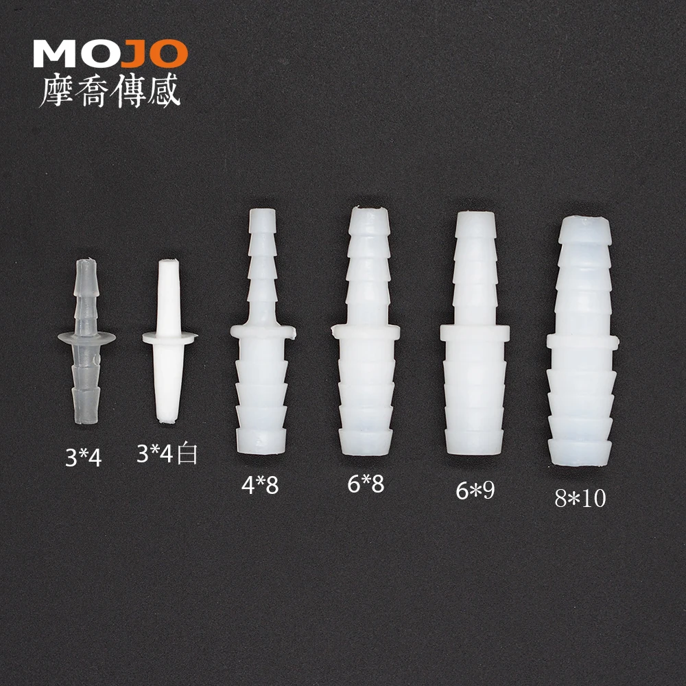 MJ-S6x11(10 шт./лот) PP Reducing Straght Тип колючей воды фитинги разъемы